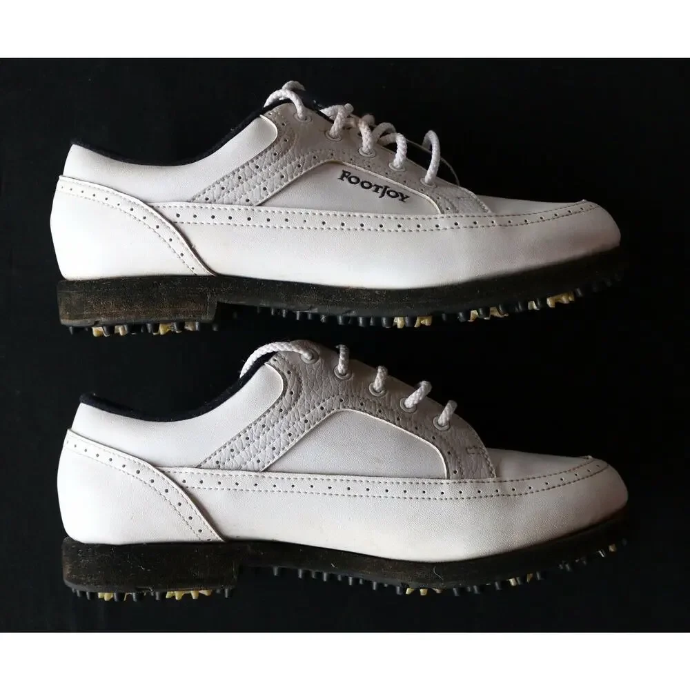 Footjoy Women's Sz 8M Greenjoy‎ White Golf Shoes